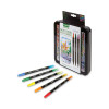 Brush And Detail Dual Ended Markers, Extra-Fine Brush/Bullet Tips, Assorted Colors, 16/Set
