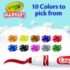 Non-Washable Marker, Broad Bullet Tip, Assorted Classic Colors, 10/Pack