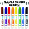 Broad Line Washable Markers, Broad Bullet Tip, Black, 12/Box