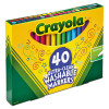 Ultra-Clean Washable Markers, Fine Bullet Tip, Assorted Colors, 40/Set
