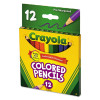 Short-Length Colored Pencil Set, 3.3 Mm, 2B, Assorted Lead And Barrel Colors, Dozen