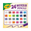 Watercolor Pencil Set, 3.3 Mm, 2B, Assorted Lead And Barrel Colors, 24/Pack