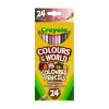 Colors Of The World Colored Pencils, Assorted Lead And Barrel Colors, 24/Pack