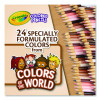 Colors Of The World Colored Pencils Classpack Set, 24 Assorted Lead And Barrel Colors, 240/Pack