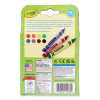 Washable Tripod Grip Crayons, Regular Size, 8 Assorted Colors, 8/Box