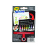 Washable Dry Erase Crayons With Built-In Sharpener And E-Z Erase Cloth, Large Size, 0.44 x 4, 8 Assorted Bright Colors, 8/Box