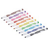 Washable Supertip Markers, Fine/Broad Bullet Tips, Assorted Colors, 10/Set
