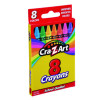 Crayons, Regular Size, 8 Assorted Colors, 8/Pack