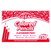Colored Pencils Classpack, 10 Assorted Lead And Barrel Colors, 10 Pencils/Set, 25 Sets/Carton