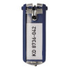 Tags For Locking Key Cabinets, Plastic, 1.13 x 2.75, Dark Blue, 6/Pack