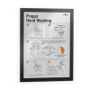 Duraframe Sign Holder, 8.5 x 11, Black Frame, 2/Pack