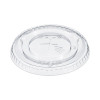 Straw-Slot Cold Cup Lids, Fits 10 Oz Cold Cups, Plastic, Clear, 100/Pack, 25 Packs/Carton