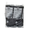 Insulated Foam Hinged Lid Containers, 3 Compartments, 7.96 x 3.2 x 8.36, Black, 200/Carton