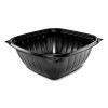 Presentabowls Pro Black Square Bowls, 64 Oz, 8.5 x 8.5 x 3.3, Plastic, 63/Bag, 4 Bags/Carton