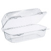 Staylock Clear Hinged Lid Containers, 4.5 x 8.5 x 3.6, Clear, Plastic, 250/Carton