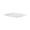 Clearpac Clear Container Lids, Flat, 6.5 x 7.5, Clear, Plastic, 63/Pack, 8 Packs/Carton