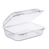 Staylock Clear Hinged Lid Containers, Oblong, 6.81 x 9.4 x 3.1, Plastic, 125/Bag, 2/Carton