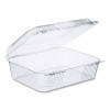 Staylock Clear Hinged Lid Containers, 10.5 x 8.6 x 3.8, Plastic, 200/Carton