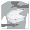 Staylock Clear Hinged Lid Containers, 10.5 x 8.6 x 3.8, Plastic, 200/Carton
