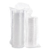 Presentabowls Bowl/Lid Combo-Paks, 8 Oz, Clear, Plastic, 63/Pack, 4 Packs/Carton