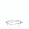 Clearpac Safeseal Tamper-Resistant/Evident Containers, Domed Lid, 12 Oz, Clear, Plastic, 100/Bag, 2 Bags/Carton