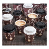 Thermoguard Insulated Paper Hot Cups, 12 Oz, Steam Print Design, 600/Carton