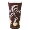 Thermoguard Insulated Paper Hot Cups, 24 Oz, Steam Print Design, 600/Carton