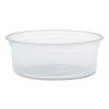 Microgourmet Food Container, 8 Oz, 4.1" Diameter x 1.14" h, Clear, Plastic, 500/Carton