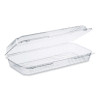 Staylock Clear Hinged Lid Containers, 8 x 13.38 x 2.6, Clear, Plastic, 200/Carton