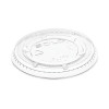 Portion/Souffle Cup Lids, Fits 1.5 Oz To 2.5 Oz Portion Containers, Plastic, Clear, 125/Sleeve, 20 Sleeves/Carton