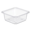 Tamperguard Snack Boxes, 32 Oz, 6.3 x 6.3 x 2.6, Clear, Plastic, 300/Carton