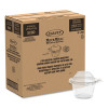 Clearpac Safeseal Tamper-Resistant, Tamper-Evident Containers, Snack Cup, Domed Lid, 8 Oz, Clear, Plastic, 272/Carton