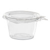 Safeseal Tamper-Resistant, Tamper Evident Bowls, Flat Lid, 8 Oz, 4.6 x 8.84 x 2.49, Clear, Plastic, 272/Carton