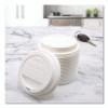 Traveler Sip Through Lids For Thermoguard Hot Cups, Fits 12 Oz To 24 Oz Hot Cups, Plastic, White, 1,200/Carton