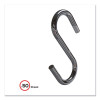 S Hooks, Metal, Silver, 50/Pack