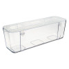 Stackable Caddy Organizer, Large, Plastic, 13.24 x 4 x 4.38, White