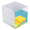 Stackable Cube Organizer, 1 Compartment, 6 x 6 x 6, Plastic, Clear