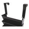 Two Break-Resistant Plastic Partition Brackets, For 2.63 To 4.13 Wide Partition Walls, Black, 2/Pack