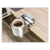 Standing Desk Cup Holder Organizer, Two Sections, 3.94 x 7.04 x 3.54, Gray