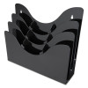 3-Tier Document Organizer W/6 Removable Dividers, 13.38w X 3.5d X 11.5h, Black