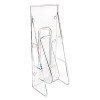 Stand-Tall Wall-Mount Literature Rack, Leaflet, 4.56w X 3.25d X 11.88h, Clear