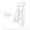 Stand-Tall Wall-Mount Literature Rack, Leaflet, 4.56w X 3.25d X 11.88h, Clear