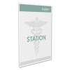 Superior Image Cubicle Sign Holder, 8.5 x 11 Insert, Clear