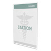 Superior Image Cubicle Sign Holder, 8.5 x 11 Insert, Clear