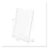 Superior Image Slanted Sign Holder, Portrait, 5 X 7 Insert, Clear