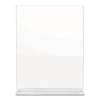Superior Image Double Sided Sign Holder, 8.5 x 11 Insert, Clear