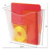 Euro-Style Docupocket Portrait Wall File, A4/Legal/Letter/Magazine/Portfolio Size, 10.25" x 4" x 10", Clear