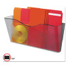Euro-Style Docupocket Landscape Wall File, Larger Files/Tabloid Size, 15" x 4" x 6.63", Smoke
