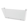 Unbreakable Docupocket Wall File, Letter Size, 14.5" x 3" x 6.5", Clear