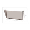 Unbreakable Docupocket Wall File, Letter Size, 14.5" x 3" x 6.5", Smoke
